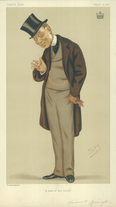 Torrington vikomt, A világ embere, 1876. április 15., Vanity Fair rajzfilm alkotó: Leslie Matthew Ward