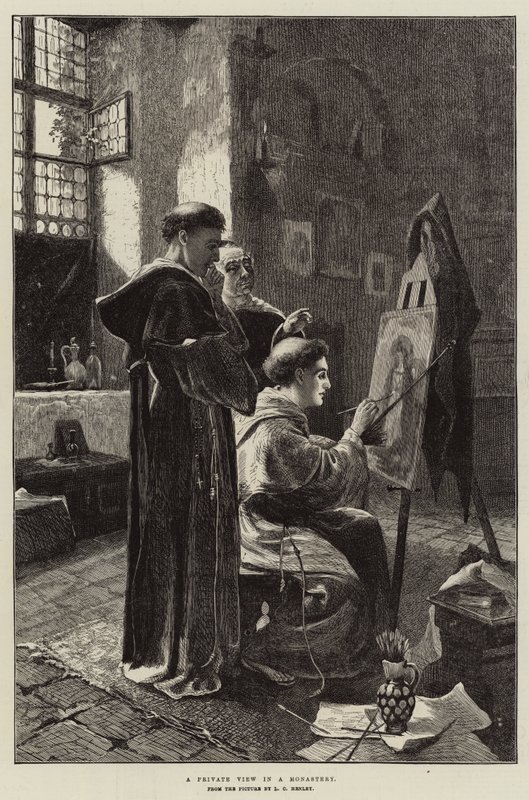Privát kilátás egy kolostorban alkotó: Lionel Charles Henley