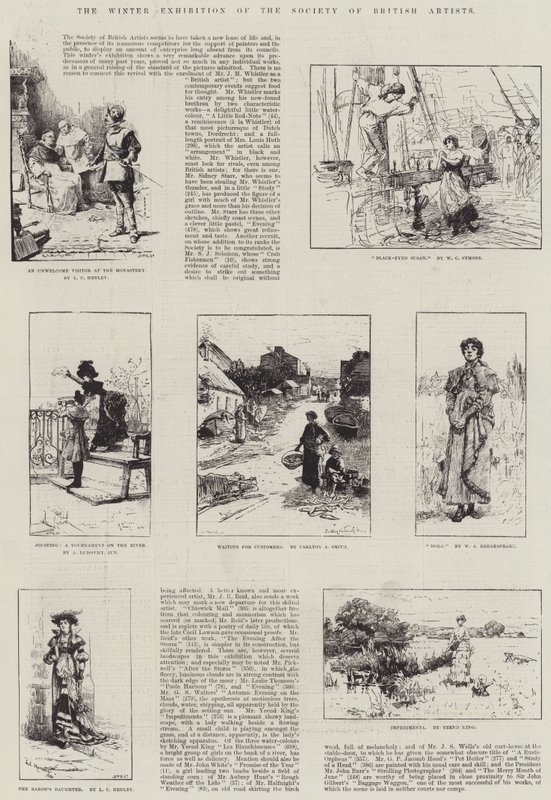 A Brit Művészek Társaságának téli kiállítása alkotó: Lionel Charles Henley