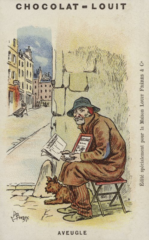 Vak (chromolitho) alkotó: Louis Borgex