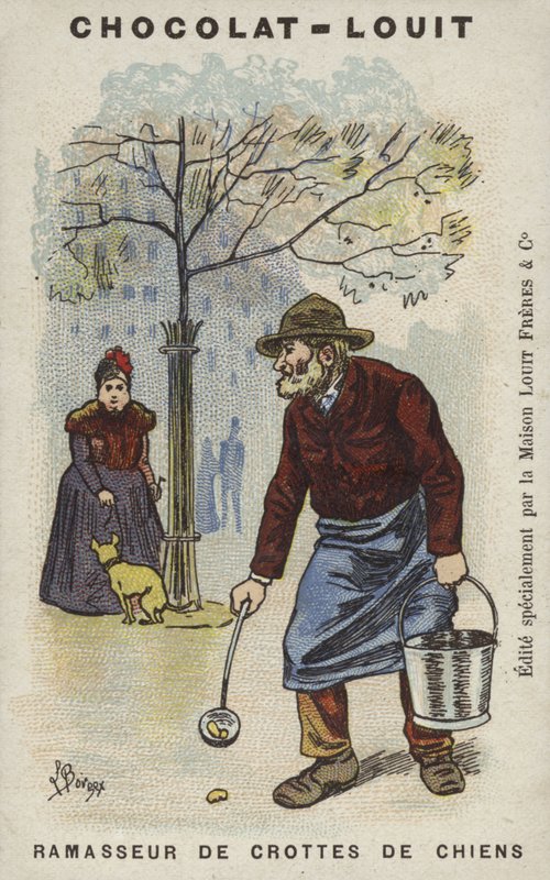 Dog Poocher (chromolitho) alkotó: Louis Borgex
