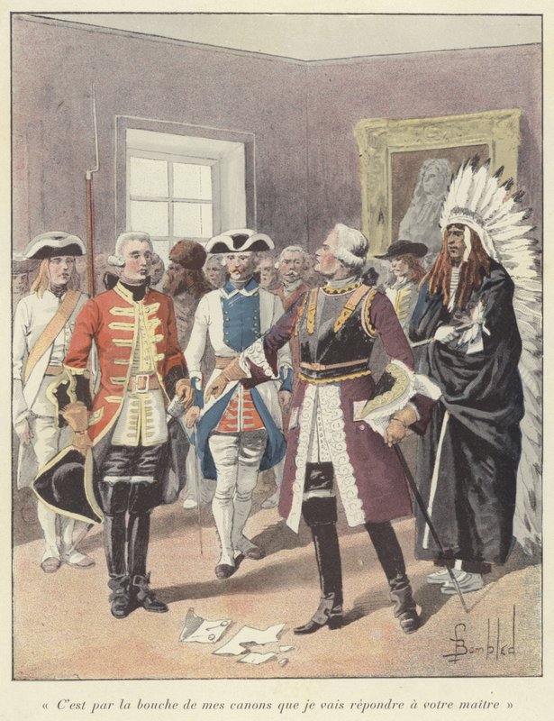 Louis de Buade de Frontenac, Új-Franciaország főkormányzója, 1690 alkotó: Louis Charles Bombled