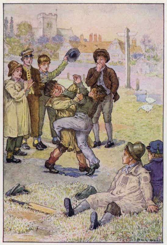 Illusztráció Tom Brown iskolai napjaihoz alkotó: Louis John Rhead