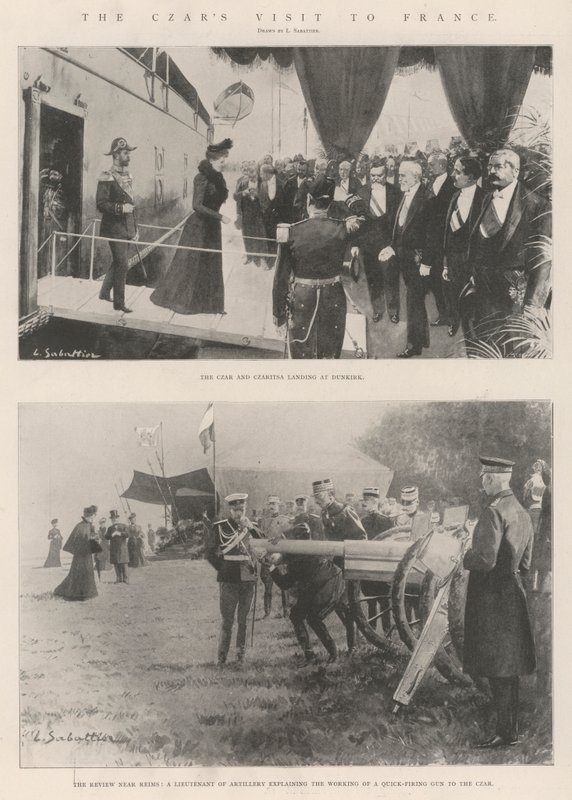 A cár franciaországi látogatása alkotó: Louis Remy Sabattier