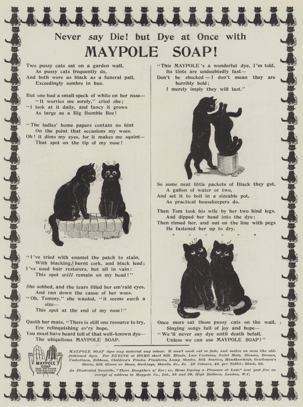 Reklám, májusfa-szappan alkotó: Louis Wain