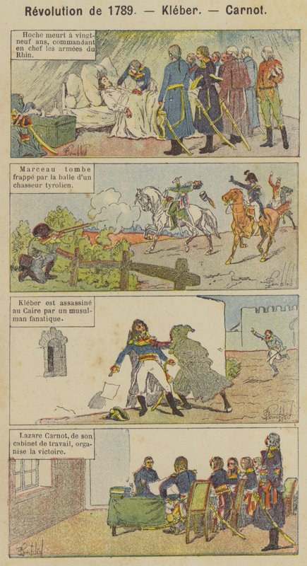 1789-es forradalom, Kleber, Carnot (színes litó) alkotó: Louis Charles (after) Bombled