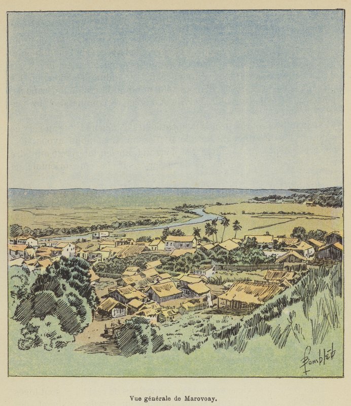 Marovoay általános képe alkotó: Louis Charles Bombled