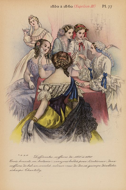 Francia divat: Napóleon III (színes litográfia) alkotó: Louis Colas