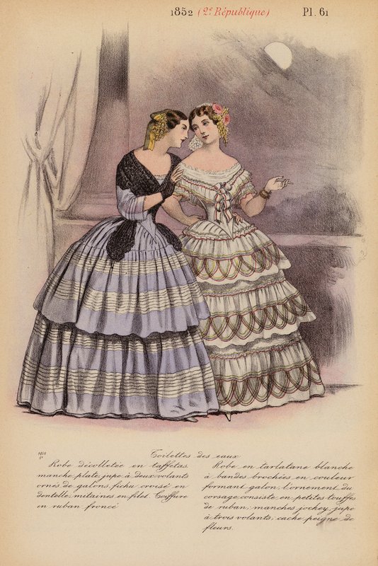 Francia divat: Republique (színes lithó) alkotó: Louis Colas