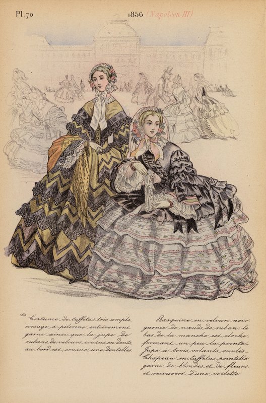 Francia divat: Napóleon III (színes litográfia) alkotó: Louis Colas