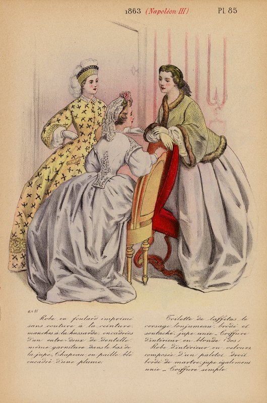 Francia divat: Napóleon III (színes litográfia) alkotó: Louis Colas