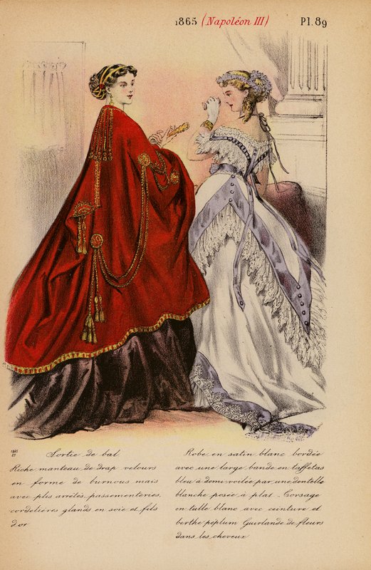 Francia divat: Napóleon III (színes litográfia) alkotó: Louis Colas