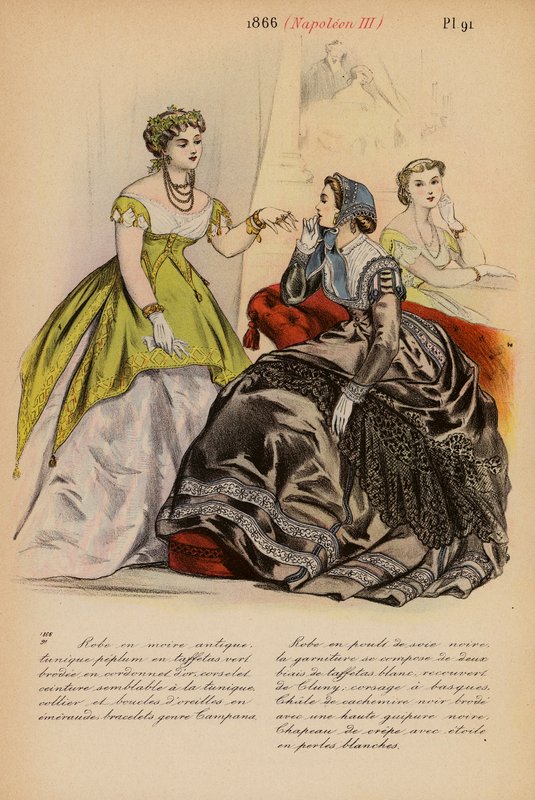 Francia divat: Napóleon III (színes litográfia) alkotó: Louis Colas