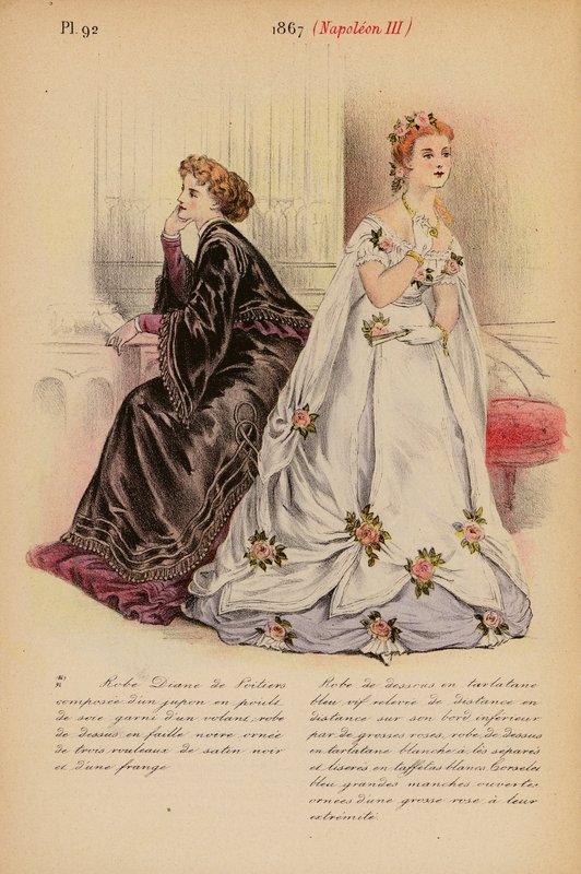 Francia divat: Napóleon III (színes litográfia) alkotó: Louis Colas