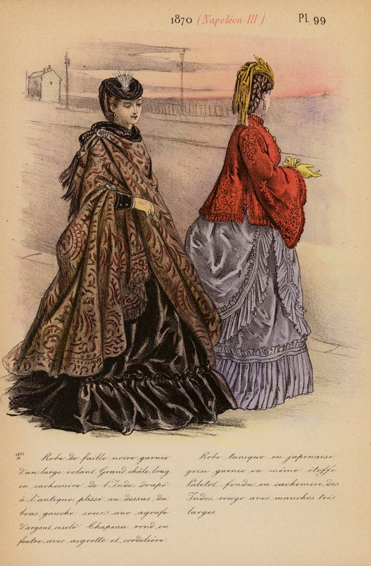 Francia divat: Napóleon III (színes litográfia) alkotó: Louis Colas