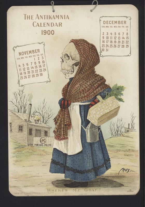 Illusztráció az Antikamnia naptárhoz alkotó: Louis Crucius or Crusuius