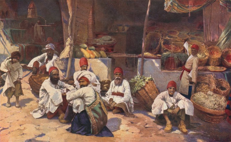 Egy perzsa bolt (színes litó) alkotó: Louis Fairfax Muckley