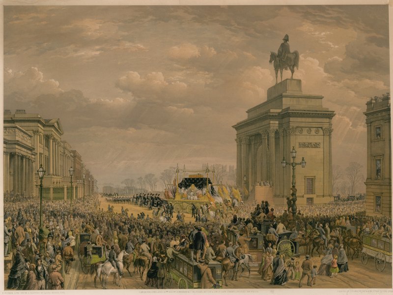 Wellington hercegének temetése alkotó: Louis Haghe