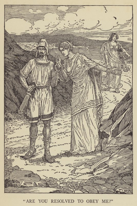 Elhatároztad, hogy engedelmeskedsz nekem? alkotó: Louis John Rhead
