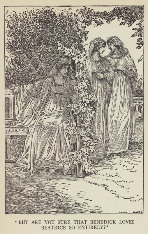 De biztos vagy benne, hogy Benedick annyira szereti Beatrice-t? alkotó: Louis John Rhead
