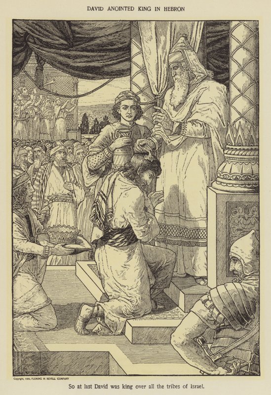 Dávid királlyá kente Hebronban alkotó: Louis John Rhead