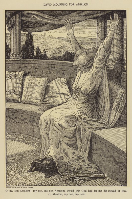 Dávid Absolont gyászolja alkotó: Louis John Rhead