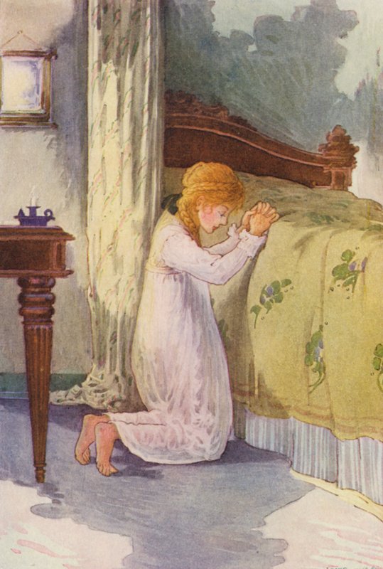 Johanna Spyri illusztrációja a Heidihez (színes litográfia) alkotó: Louis John Rhead