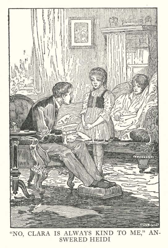 Johanna Spyri illusztrációja a Heidihez (litográfia) alkotó: Louis John Rhead