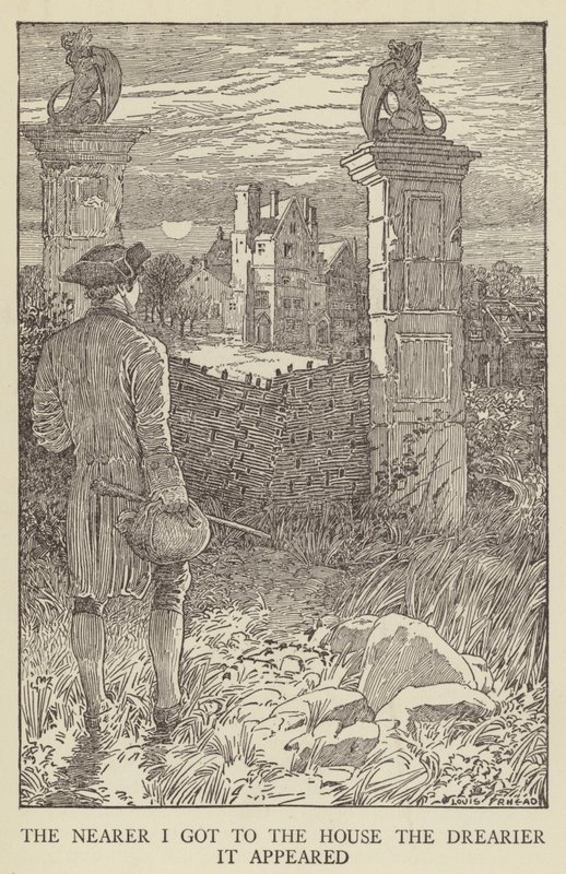 Illusztráció az Elrabolva, Robert Louis Stevenson alkotó: Louis John Rhead