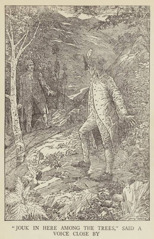 Illusztráció az Elrabolva, Robert Louis Stevenson alkotó: Louis John Rhead