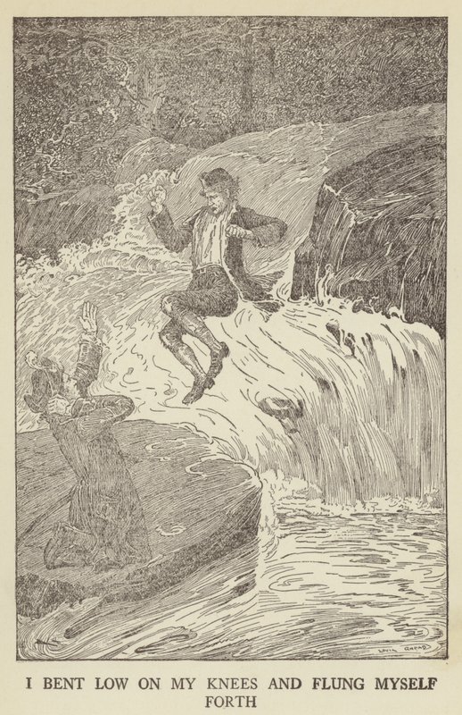 Illusztráció az Elrabolva, Robert Louis Stevenson alkotó: Louis John Rhead
