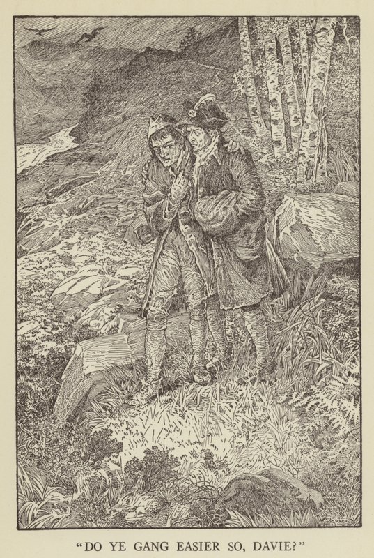 Illusztráció az Elrabolva, Robert Louis Stevenson alkotó: Louis John Rhead