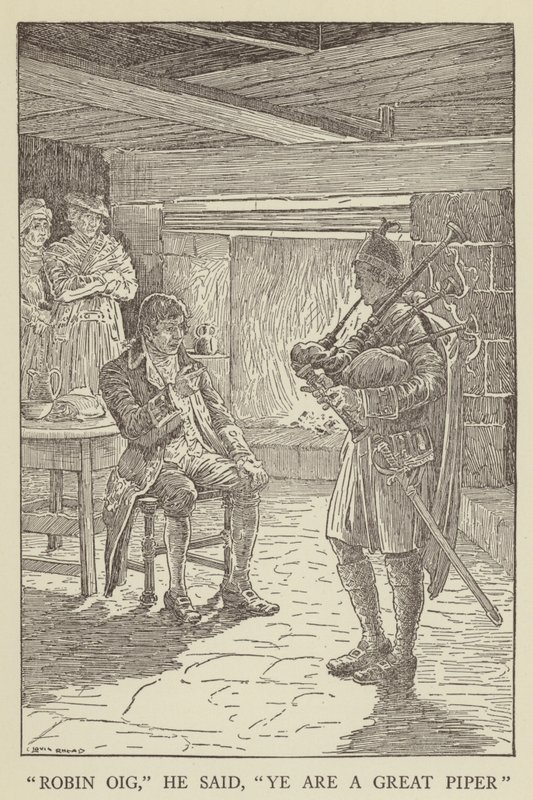 Illusztráció az Elrabolva, Robert Louis Stevenson alkotó: Louis John Rhead
