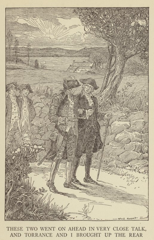 Illusztráció az Elrabolva, Robert Louis Stevenson alkotó: Louis John Rhead