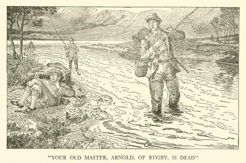 Illusztráció Tom Brown iskolai napjaihoz (metszet) alkotó: Louis John Rhead