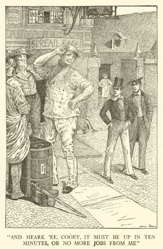 Illusztráció Tom Brown iskolai napjaihoz (metszet) alkotó: Louis John Rhead