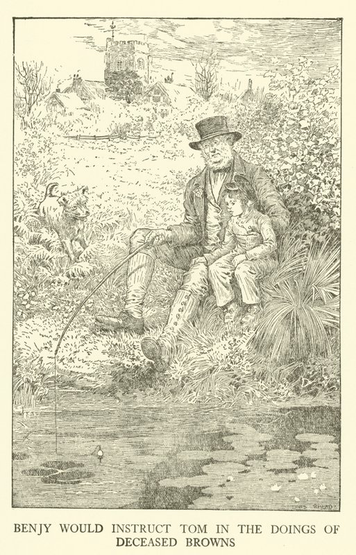 Illusztráció Tom Brown iskolai napjaihoz (metszet) alkotó: Louis John Rhead