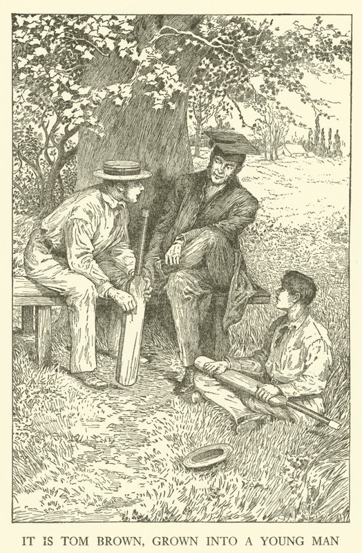 Illusztráció Tom Brown iskolai napjaihoz (metszet) alkotó: Louis John Rhead