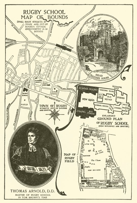 Illusztráció Tom Brown iskolai napjaihoz (metszet) alkotó: Louis John Rhead