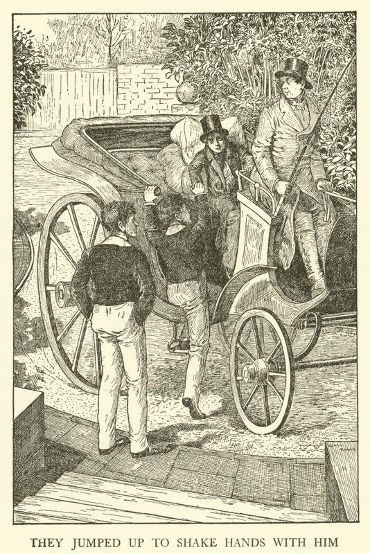 Illusztráció Tom Brown iskolai napjaihoz (metszet) alkotó: Louis John Rhead