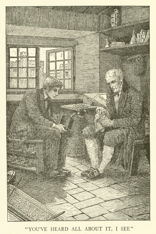 Illusztráció Tom Brown iskolai napjaihoz (metszet) alkotó: Louis John Rhead
