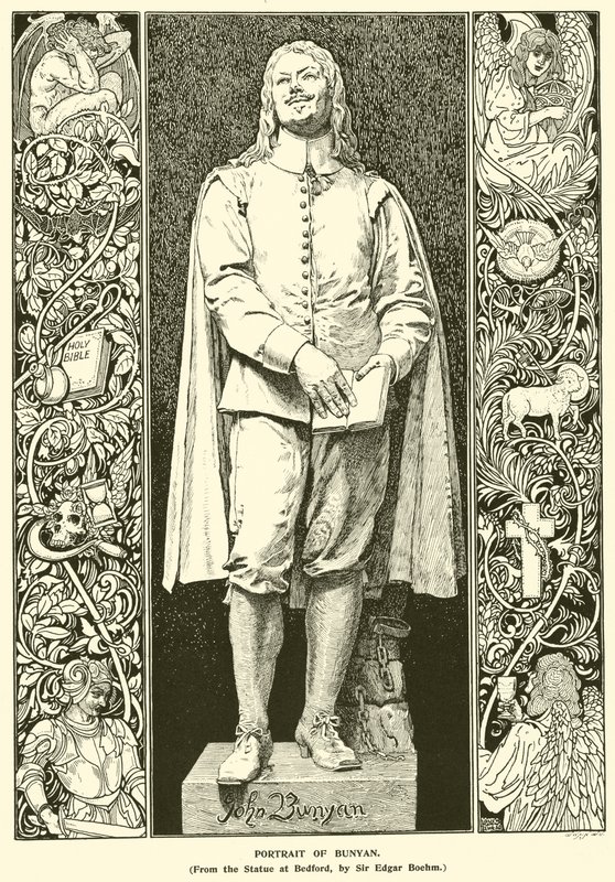 Bunyan portréja (metszet) alkotó: Louis John Rhead