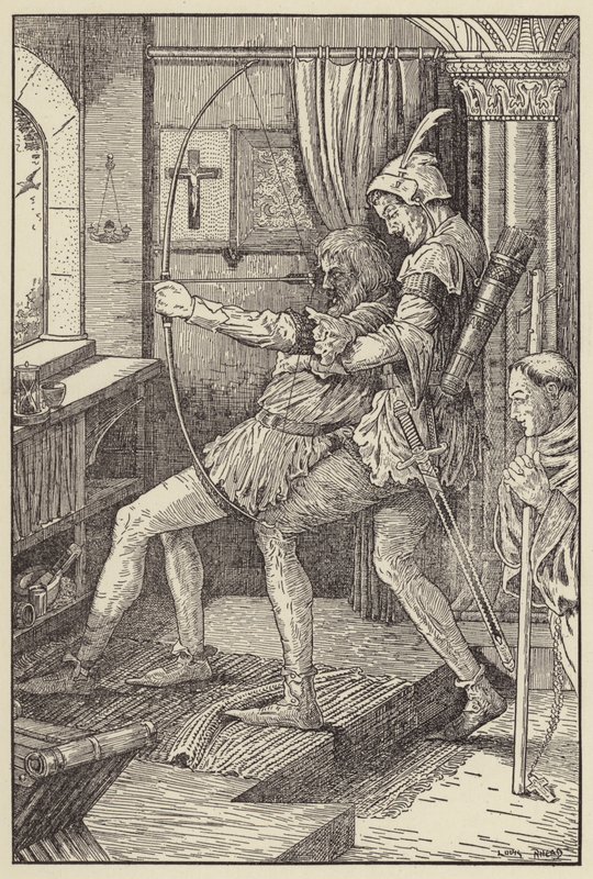 Robin belövi az utolsó szárát alkotó: Louis John Rhead