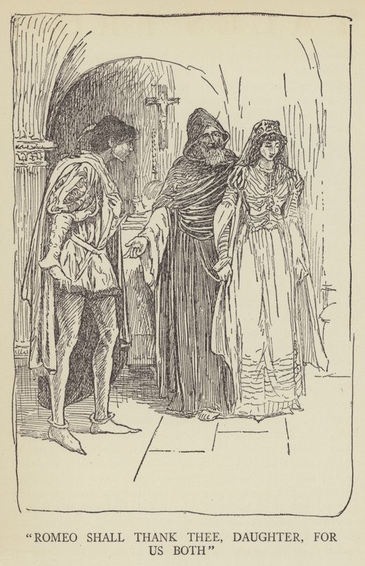 Rómeó meg fog köszönni neked, lányom, mindkettőnkért alkotó: Louis John Rhead