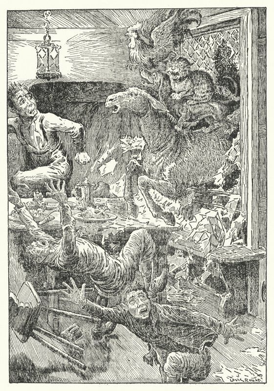 A brémai muzsikusok (litho) alkotó: Louis John Rhead