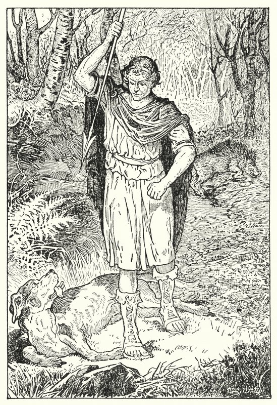 Az öreg kutya (litográfia) alkotó: Louis John Rhead