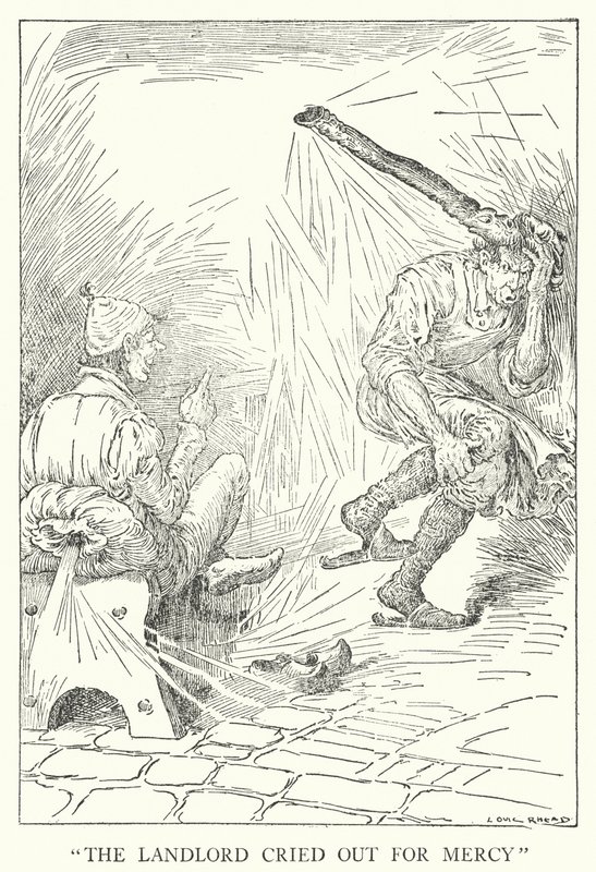 "A gazda irgalomért kiált" (litho) alkotó: Louis John Rhead