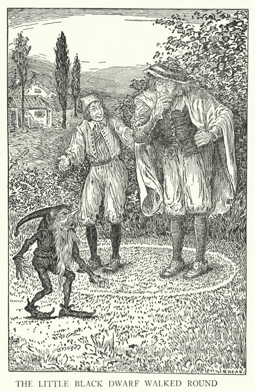 A kis fekete törpe körbejárt (litho) alkotó: Louis John Rhead