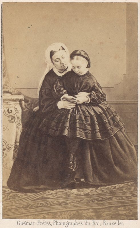 Viktória királynő és unokája alkotó: Louis Joseph Ghemar