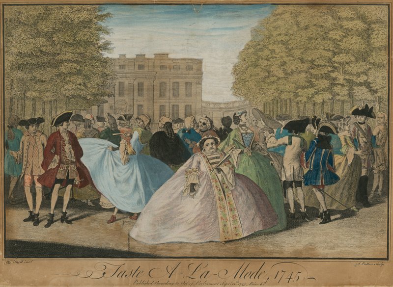 Divatos ízlés, 1745 alkotó: Louis Philippe Boitard